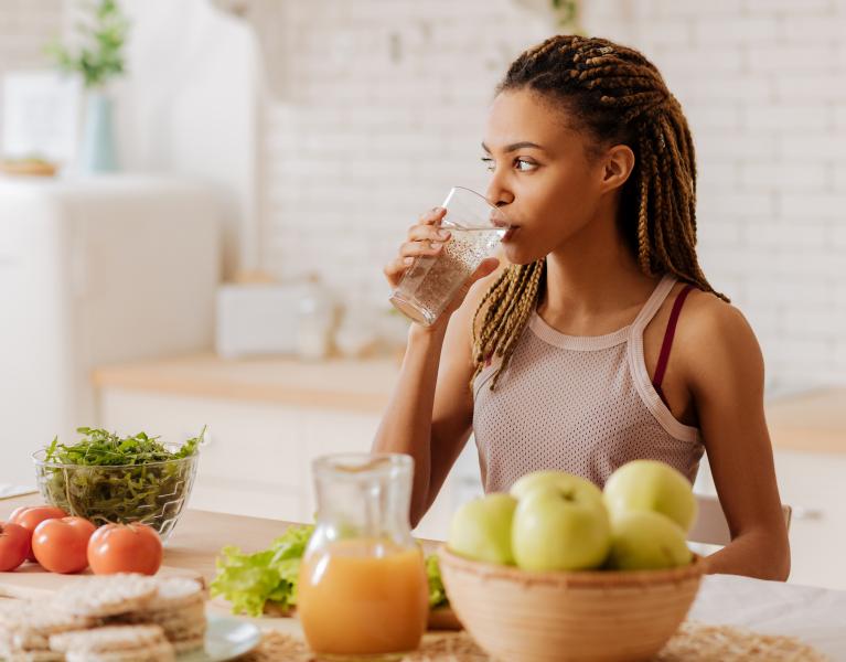 Hydration toolkit thumbnail of woman drinking water